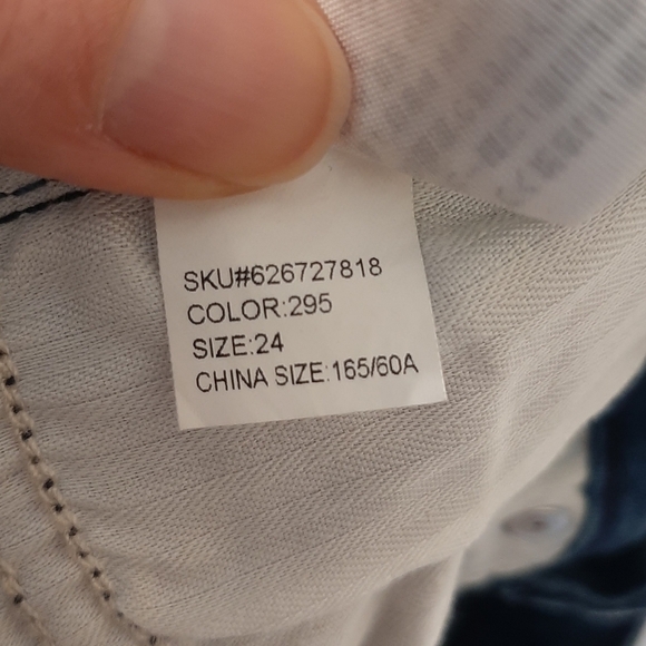 Abercrombie & Fitch 24 x 28 Blue High Rise Skinny Denim Jeans - Picture 9 of 9